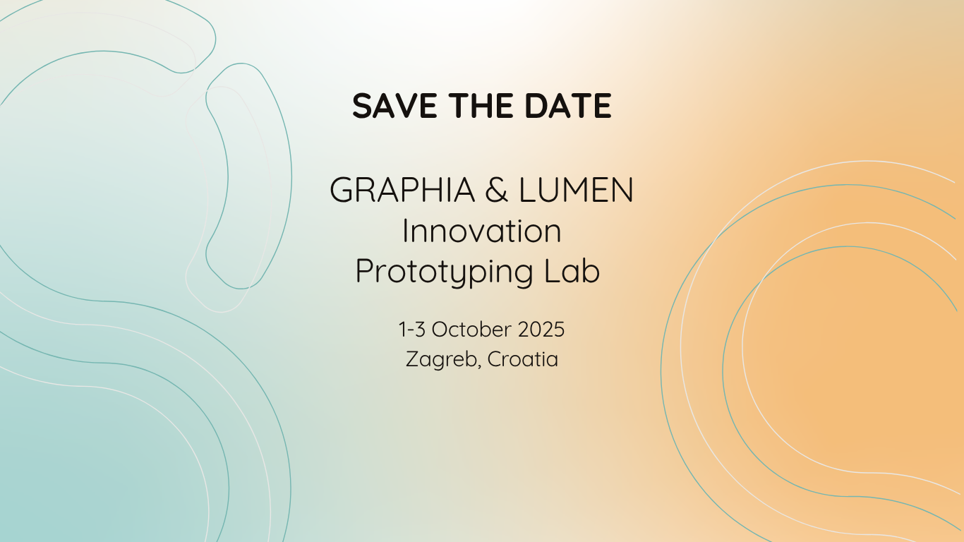 LUMEN - Banners Website (1366 x 768 px) (Website) GRAPHIA & LUMEN<br />
Innovation Prototyping Lab, 1-3 Oct 2025, Zagreb, Croatia